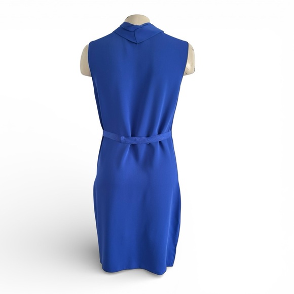 TAHARI LAGOON BLUE LILLY SPRING SUMMER DRESS US SZ 4 NWT - Picture 4 of 7